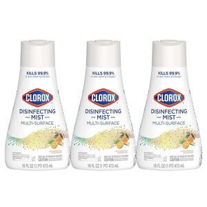 3 Clorox Disinfecting Mist, Lemongrass Mandarin‎ Disinfecting Refill 16oz